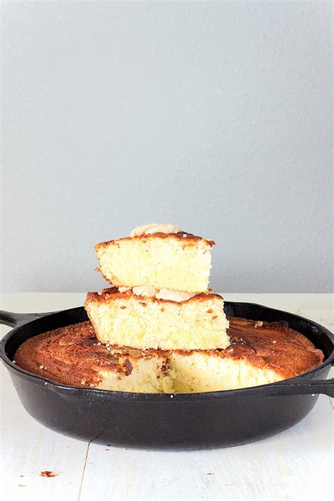 Skillet Cornbread with Whipped Honey Butter - Our Food Before Us