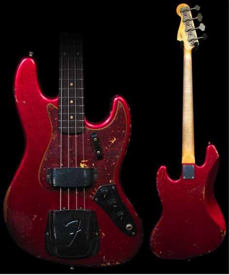 SteinwayGuitars: Fender Custom Shop Jazz Bass '64 - Heavy Relic - Red ...