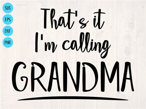 That's It I'm Calling Grandma SVG is a Funny Baby - Etsy