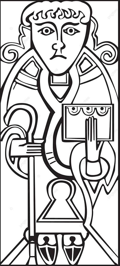 An Old Celtic Symbol Of Saint Luke Isolated Pattern Luke Vector ...