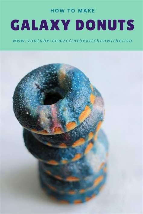 How to Make Galaxy Donuts - Baked Donuts with Galaxy Glaze | Donut glaze, Donuts, Donut recipes