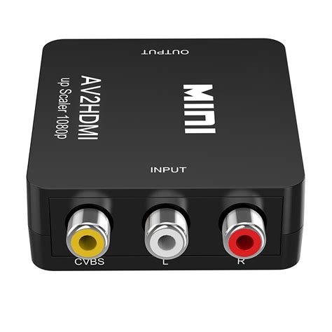 RCA to HDMI,AV to HDMI Converter,ABLEWE 1080P Mini RCA Composite CVBS ...