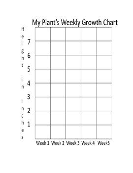 Plant Growth Chart by Morgan Paesch | Teachers Pay Teachers