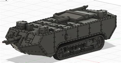 St. Chamond- WW1 Tank by DeltaX | Download free STL model | Printables.com