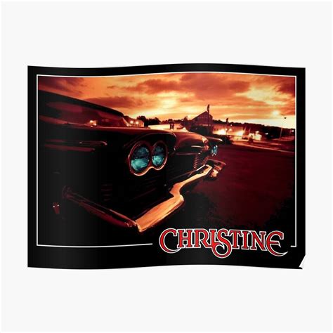 Christine Car Steven Spielberg Cinema – Poster - Canvas Print - Wooden ...