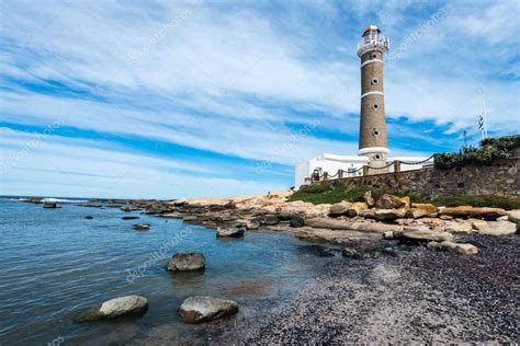 Lighthouse in Jose Ignacio near Punta del Este, Uruguay — Stock Photo © xura #102267696