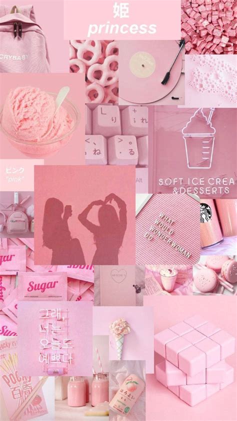 Download Aesthetic Pink Collage Desktop Wallpaper Wal - vrogue.co