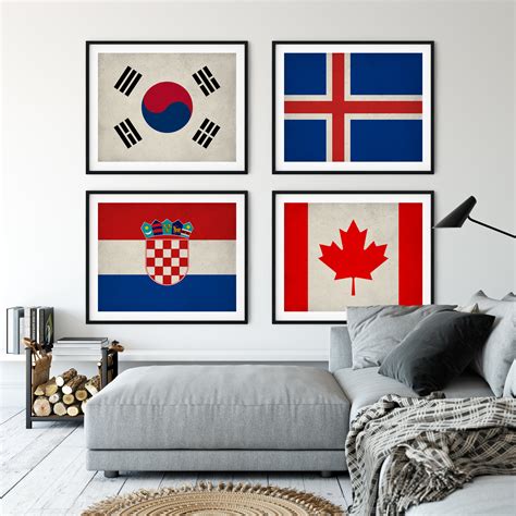 South Korea Flag Art, South Korea Flag Print, Flag Poster, Country ...