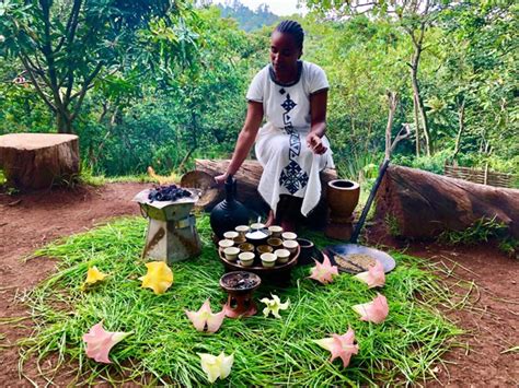 Experiencing the traditional coffee ceremony of Ethiopia in Yrgalem