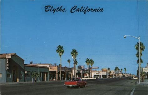 Street Scene Blythe, CA Postcard