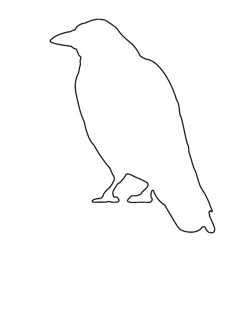 Crow Outline Clip Art at Clker.com - vector clip art online, royalty free & public domain