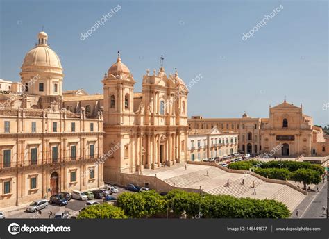 Noto Cathedral is a Roman Catholic cathedral in Noto in Sicily – Stock ...