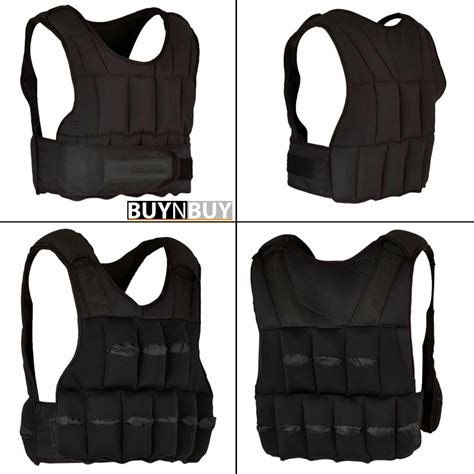 Adjustable Weighted Vest Jacket Weight Loss Gym Training Fitness Exercise – Buy n Buy UK