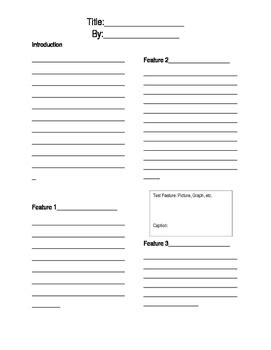 Feature Article Template by Dana Young | Teachers Pay Teachers