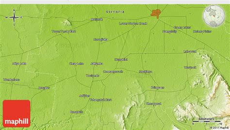 Physical 3D Map of Horsham