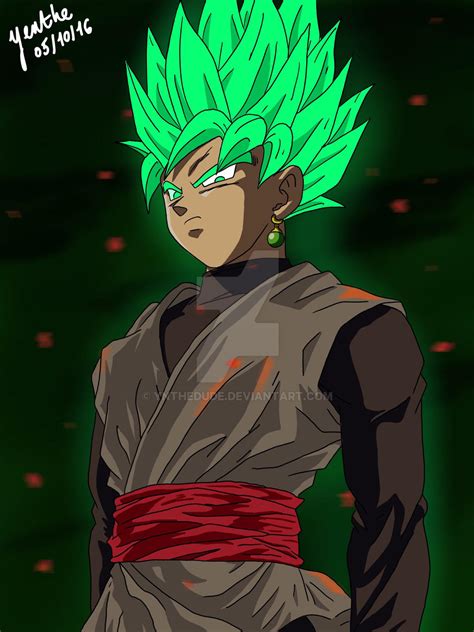 Goku Black Super Saiyan Green by Ynthedude on DeviantArt