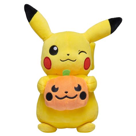 Buy Pokemon Pikachu Halloween Seasonal Plush, 8-Inch Plush Toy, Includes Plush Pumpkin Accessory ...