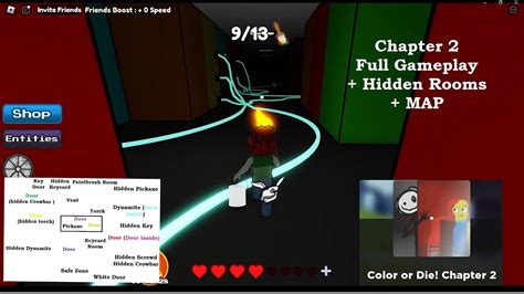 Roblox Color or Die Chapter 2 Full Gameplay + Hidden Rooms + Map! New Update with Spin Wheel ...