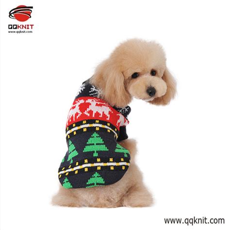 China Christmas dog sweaters customized | QQKNIT factory and suppliers | Qian Qian