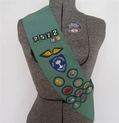 Items similar to Girl Scout Sash with Badges and Pins on Etsy