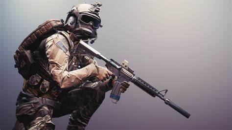 Download Rifle Soldier Video Game Battlefield 4 HD Wallpaper