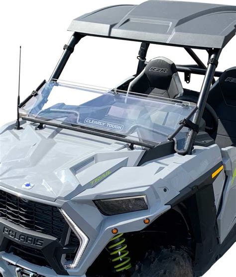 Polaris RZR Trail 900 Ultimate Full Folding Windshield (2021 and newer) | ClearlyTough