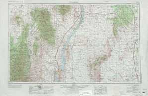 Tularosa topographic map, NM - USGS Topo 1:250,000 scale