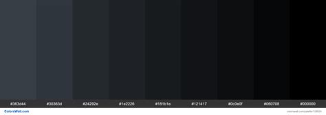 Dark Slate colors palette - ColorsWall