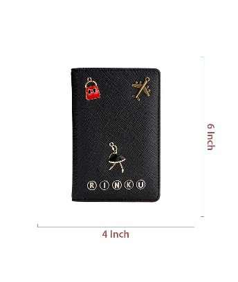 Black & Red Passport Cover – aarshgift