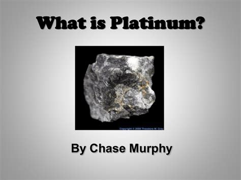 Element Research Project (Platinum1)