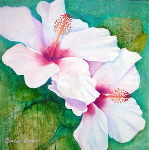 HIBISCUS OIL PAINTING Flower Painting Canvas, Oil Painting Flowers, Abstract Flowers, Floral ...