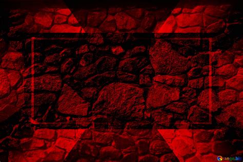 Rubble masonry texture. Red Template №190765