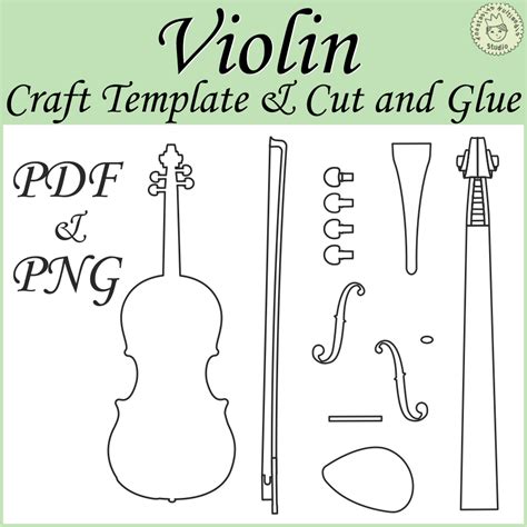 Violin Craft Template | Cut & Glue Activity | Made By Teachers