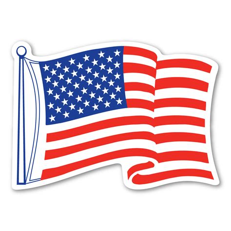 American Flag Mini Waving Magnet | Magnet America