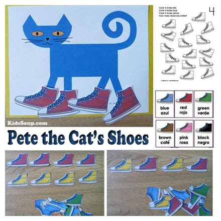 Pete the Cat Shoes Activities | KidsSoup