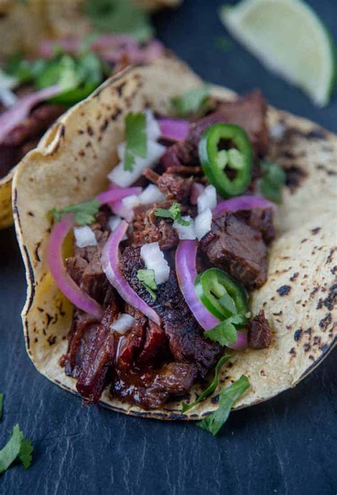 Brisket Tacos - a great use for leftover smoked brisket - Vindulge