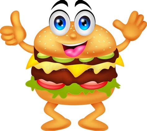 Burger Cartoon Characters Royalty Free Stock Images - Image: 33409739