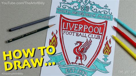 Liverpool Logo Drawing / How To Draw Liverpool Fc Badge Drawing The ...