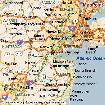 Fords, New Jersey Area Map & More