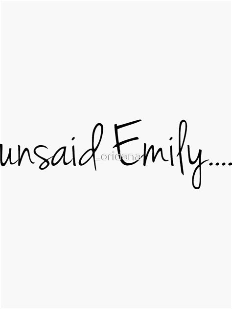 "Unsaid Emily Julie and the Phantoms " Sticker by Loridana | Redbubble