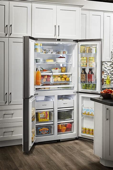 Thor Kitchen 22 5/8 cu. ft. Stainless Steel Counter Depth 4-Door French Door Refrigerator with ...