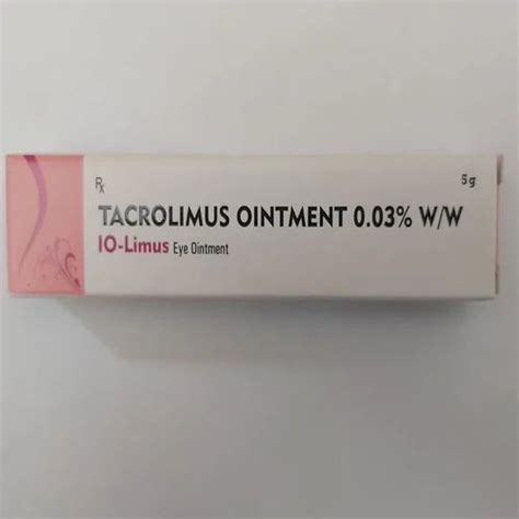 IO Limus Tacrolimus Eye Ointment, Prescription, Packaging Type: Box at Rs 140/piece in Ahmedabad