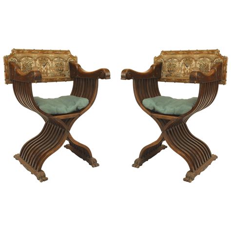 Italian Renaissance Walnut Arm Chair For Sale at 1stDibs | italian ...