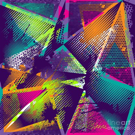 Abstract Seamless Geometric Pattern Digital Art by Little Princess - Fine Art America