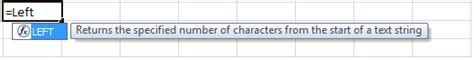 LEFT Function in Excel Formulas with Examples