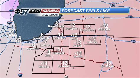 wind chill map | 95.3 MNC