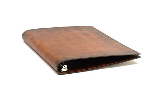 Leather 3 Ring Binder Notebook - Letter and Ledger Sizes Available