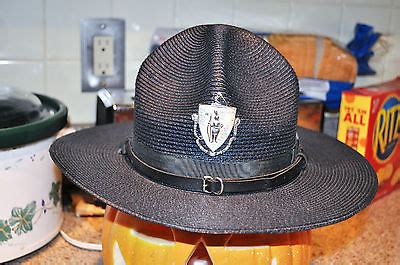 VTG Massachusetts State Police hat -- Antique Price Guide Details Page