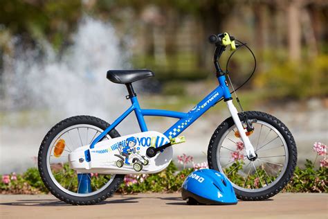 Btwin Cop Trooper Kids' 16-Inch Bike - Blue (2017) - First Bike bike