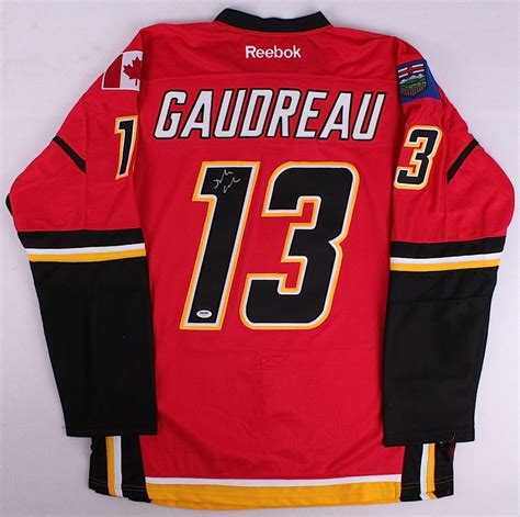 Johnny Gaudreau Signed Flames Jersey (PSA COA) | Pristine Auction